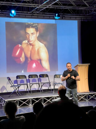 Chris at Careers Fayre