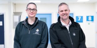 Picture of Mick and Lee-Ann in their MOJ attire